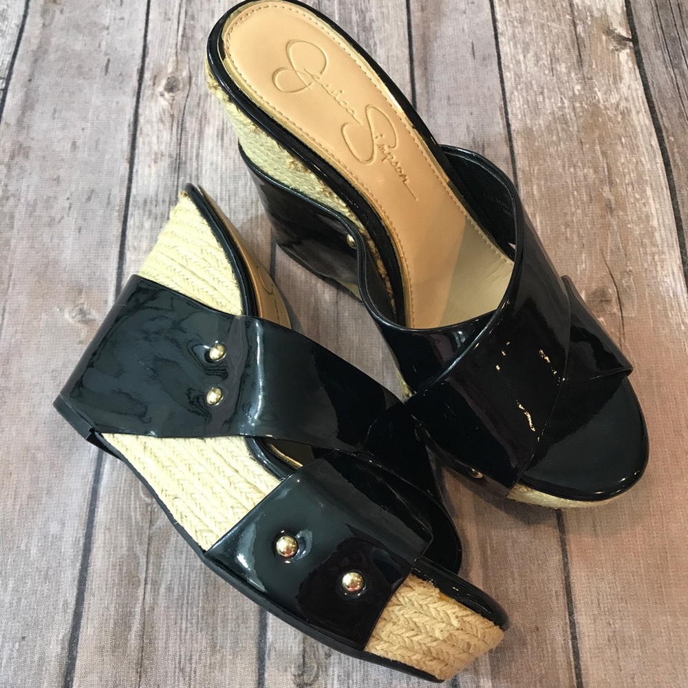 (SOLD)Jessica Simpson Noroh Wedge Heels Size 7 1/2 - Picture 1 of 6